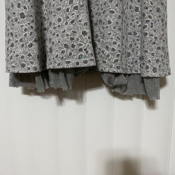 Smiley West girls gray sequenced dress - Picture 4 of 5